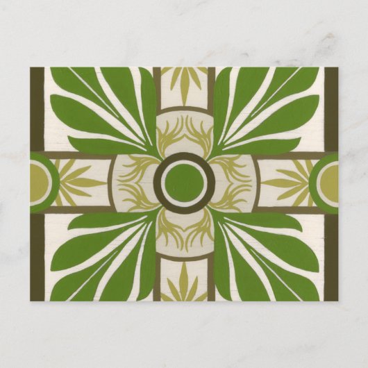 Niet-gebluste palmmotif I Briefkaart (Voorkant)