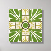 Niet-gebluste palmmotif I Canvas Afdruk (Voorkant)