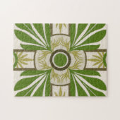 Niet-gebluste palmmotif I Legpuzzel (Horizontaal)