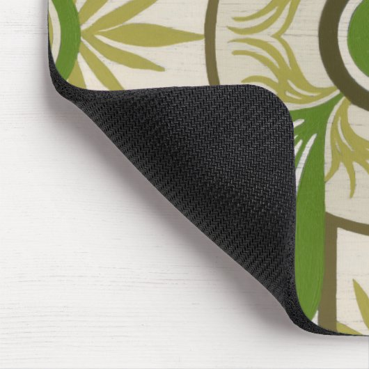 Niet-gebluste palmmotif I Muismat (Hoek)