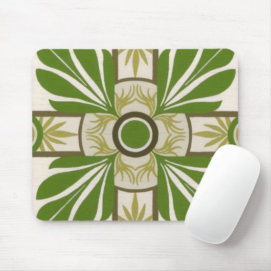 Niet-gebluste palmmotif I Muismat (Met muis)