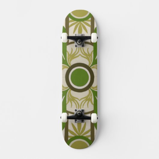 Niet-gebluste palmmotif I Persoonlijk Skateboard (Voorkant)