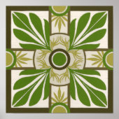 Niet-gebluste palmmotif I Poster (Voorkant)