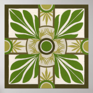 Niet-gebluste palmmotif I Poster