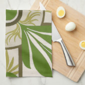 Niet-gebluste palmmotif I Theedoek (Quarter Fold)