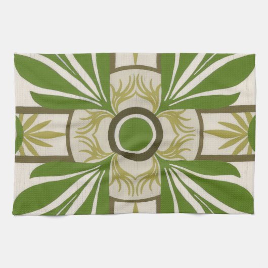 Niet-gebluste palmmotif I Theedoek (Horizontaal)