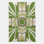 Niet-gebluste palmmotif I Theedoek (Verticaal)