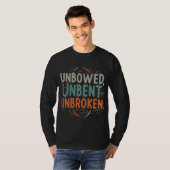 Niet gebogen niet gebroken t-shirt (Voorkant volledig)