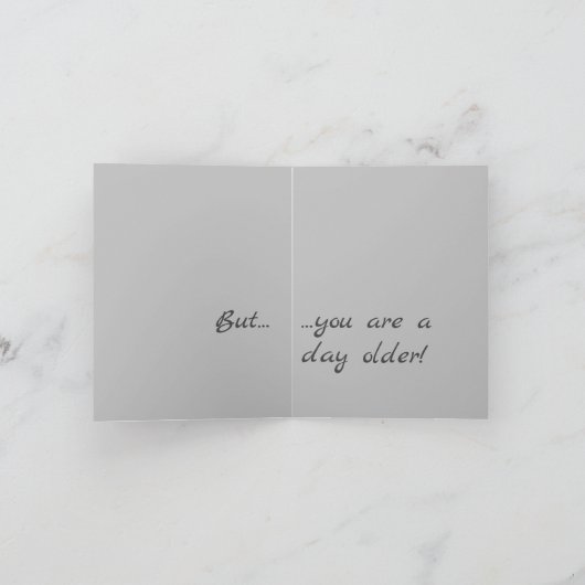 Niet geboortedag kaart (Binnen)