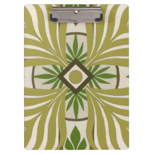 Niet-geborduurde palmmotif II Klembord (Voorkant)