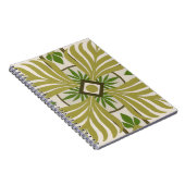Niet-geborduurde palmmotif II Notitieboek (Rechterzijde)