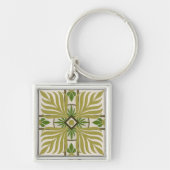 Niet-geborduurde palmmotif II Sleutelhanger (Voorkant)