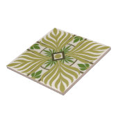 Niet-geborduurde palmmotif II Tegeltje (Zijkant)