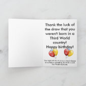 Niet geboren in de Kaart van de derde wereld (Binnen)