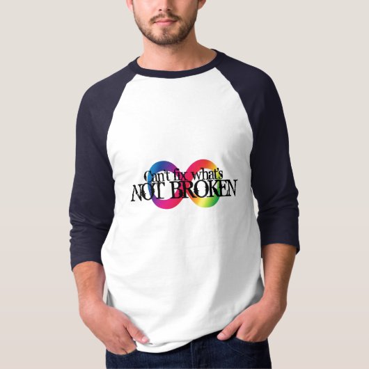 Niet gebroken - Neurodiversiteit T-shirt (Voorkant)