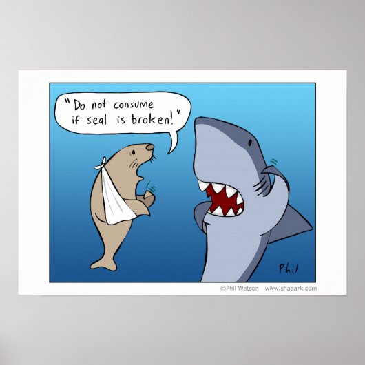 Niet gebruiken als de verzegeling verbroken is - P Poster (Voorkant)