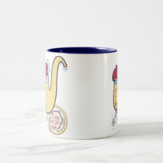 Niet gebruiken Pipe Tweekleurige Koffiemok (Center)