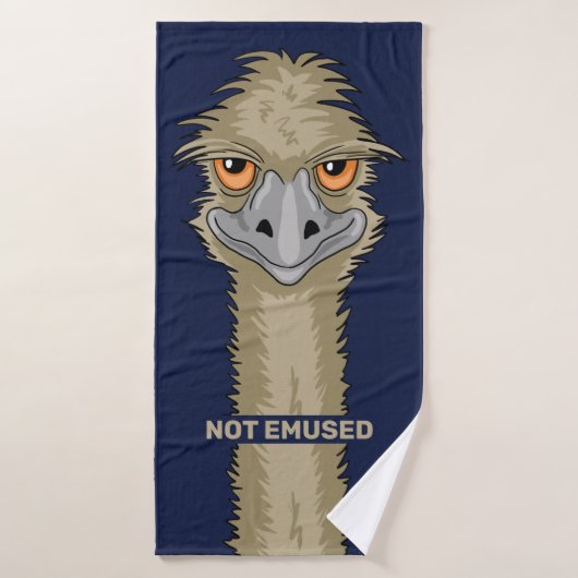 Niet gebruikt Funny Emu Pun Bad Handdoek (Badhanddoek)