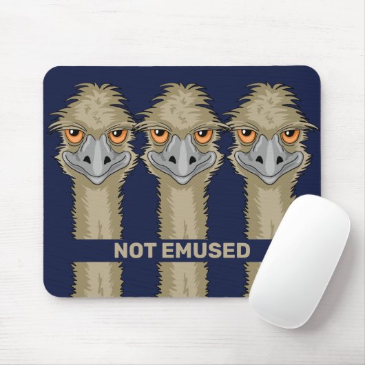 Niet gebruikt Funny Emu Pun Muismat (Met muis)