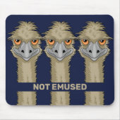 Niet gebruikt Funny Emu Pun Muismat (Voorkant)
