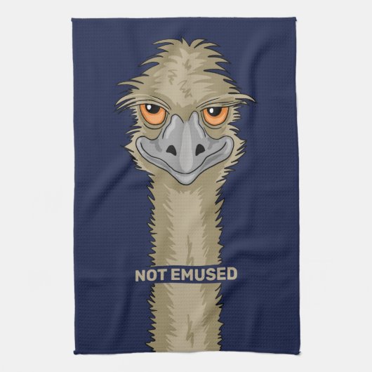 Niet gebruikt Funny Emu Pun Theedoek (Verticaal)