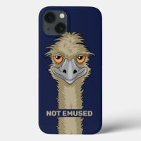 Niet gebruikt voor Funny Emu Pun Indigo Blue