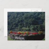 Niet-gebruikte boot gebruikt als bloembed, Mannhei Briefkaart (Voorkant / Achterkant)