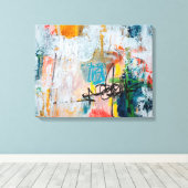 Niet gecentreerd canvas afdruk (Insitu (Houten vloer))