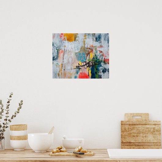 Niet gecentreerd poster (Keuken)