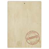 Niet-geclassificeerde map witruimte klembord (Achterkant)