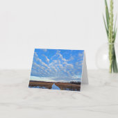 Niet-gecodeerde winterscène. bedankkaart (Voorkant)