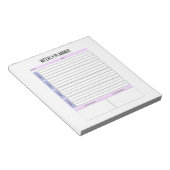 Niet gedateerd wekelijks te doen lijst Notitieblok (Schuin)