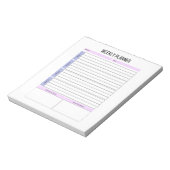 Niet gedateerd wekelijks te doen lijst Notitieblok (Linkerzijde)