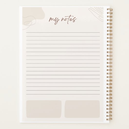 Niet-gedateerde Goodnotes Planner, Planner (Achterkant)