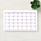Niet gedateerde Sticky Note Calendar - Licht Paars (Kantoor)