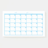 Niet-gedateerde Sticky Note Calendar - Lichtblauw (Voorkant)