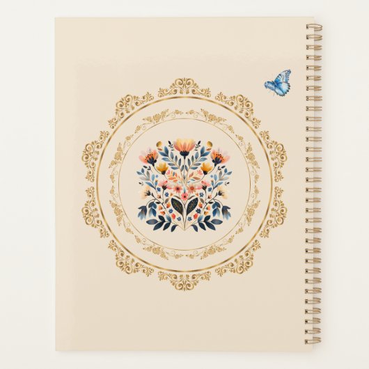 Niet-gedateerde wekelijkse maandelijkse religieuze planner (Achterkant)