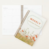 Niet-gedateerde wekelijkse planning planner (Display)