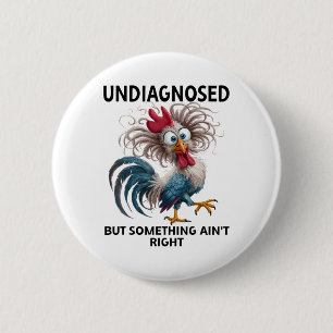 Niet gediagnosticeerd maar er is iets mis komische ronde button 5,7 cm