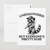 Niet gediagnosticeerd, maar iedereen is  zeker briefkaart (Voorkant / Achterkant)