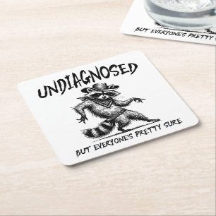 Niet gediagnosticeerd, maar iedereen is  zeker gra kartonnen onderzetters