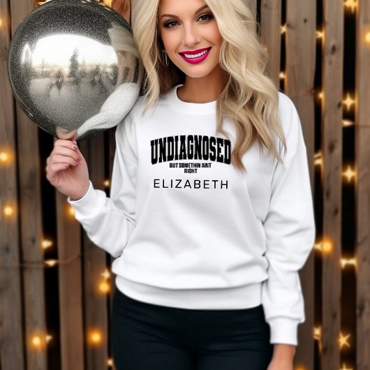 Niet gediagnosticeerd, maar iets dat juist wit en  trui