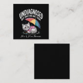 Niet gediagnosticeerd, maar iets klopt niet Grappi Vierkante Visitekaartje (Voorkant / Achterkant)