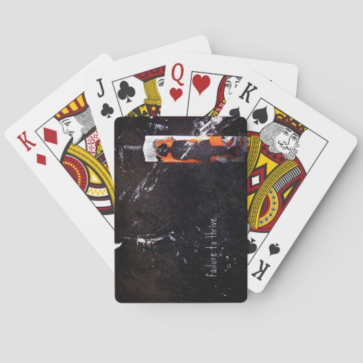 niet gedijen. pokerkaarten (Achterkant)
