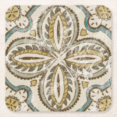 Niet-geëmailleerd batik Square III Kartonnen Onderzetters (Voorkant)