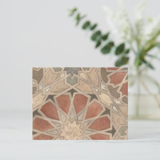 Niet-geëmailleerd Marrakesh Design I Briefkaart (Staand voorkant)