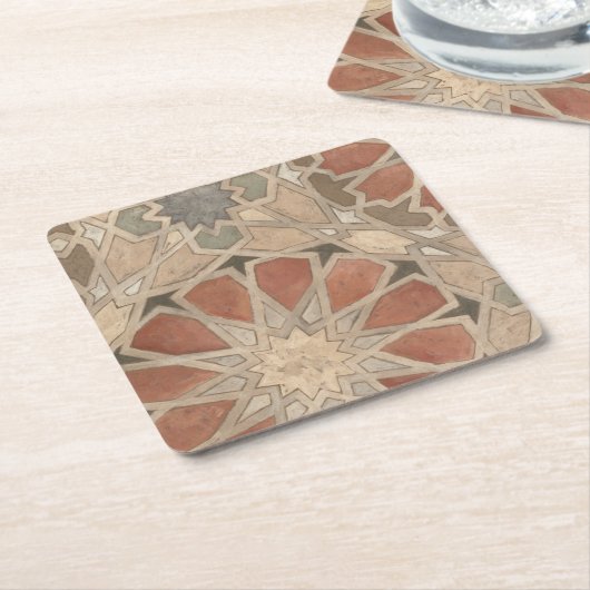 Niet-geëmailleerd Marrakesh Design I Kartonnen Onderzetters (Schuin)