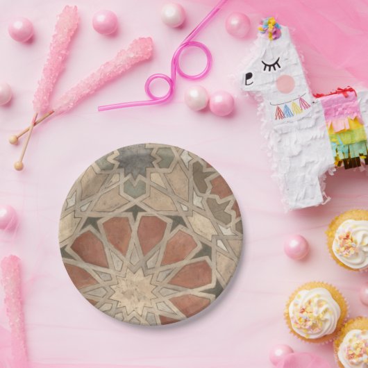 Niet-geëmailleerd Marrakesh Design I Papieren Bordje (Feest)