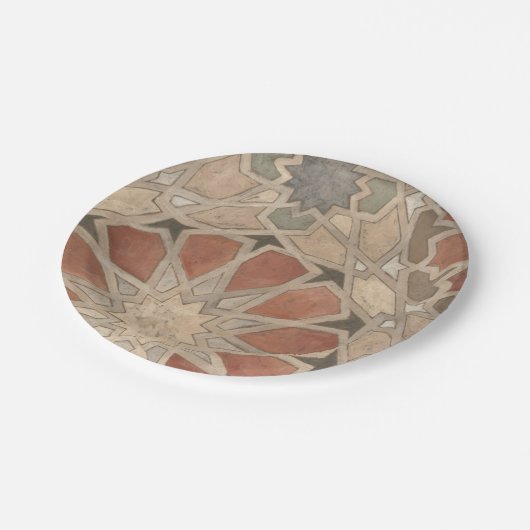 Niet-geëmailleerd Marrakesh Design I Papieren Bordje (Gekanteld)