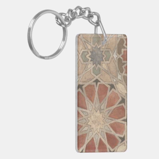 Niet-geëmailleerd Marrakesh Design I Sleutelhanger (Voorkant Links)